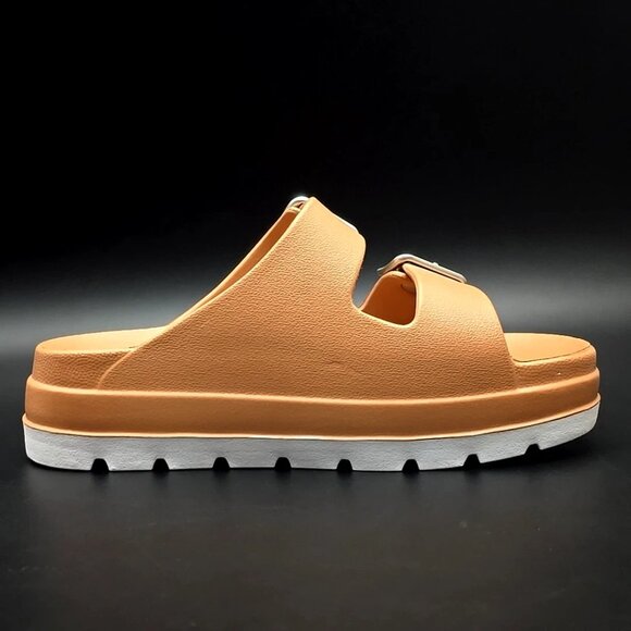 MIA Santi Tan Platform Slide Slip-on Sandals Women's Size 8M - Picture 6 of 12